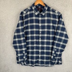 UNTUCKit Flannel Shirt Mens 3XL Blue Plaid